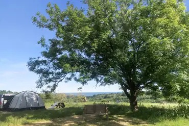 Non electric grass tent pitches