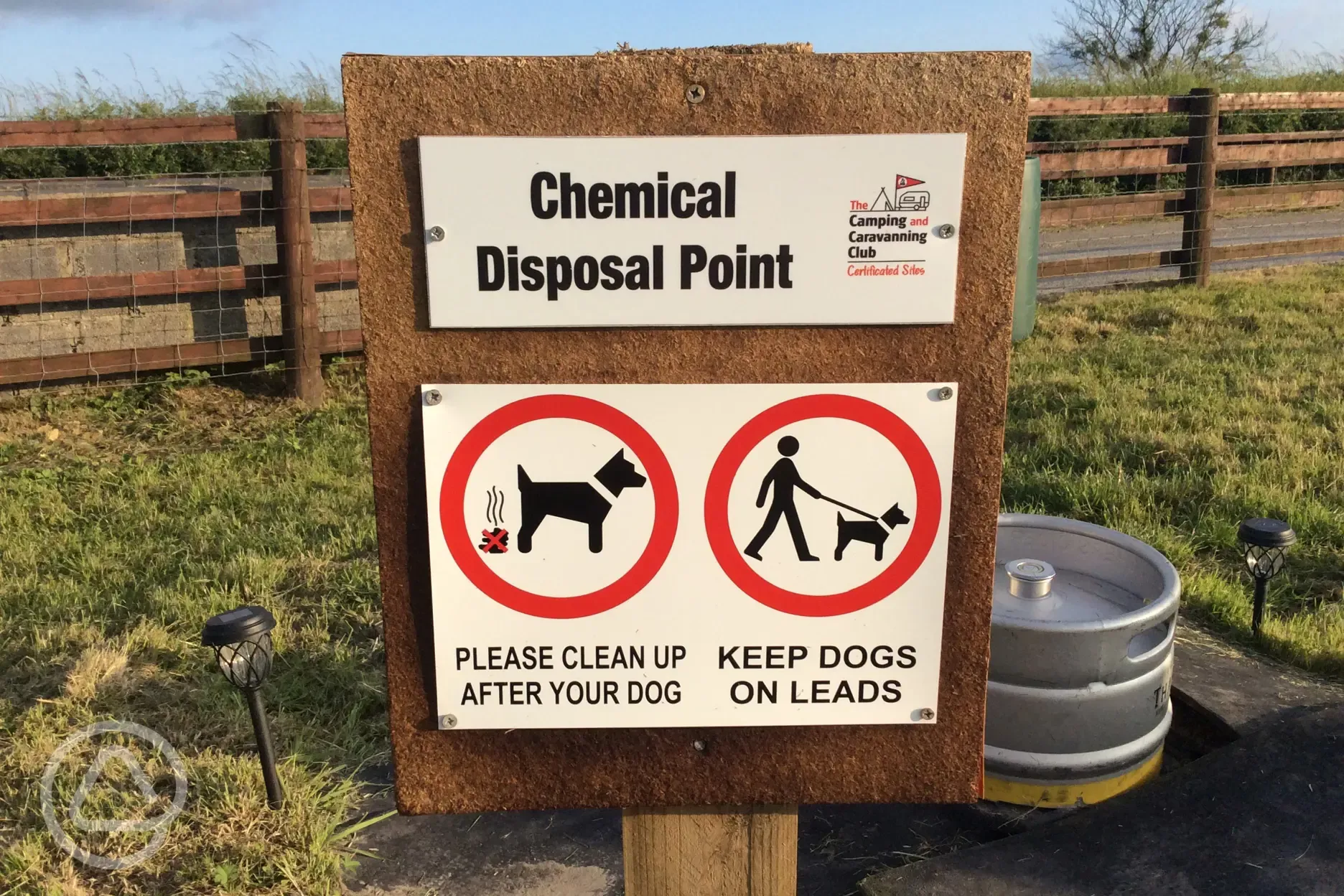 Chemical disposal point