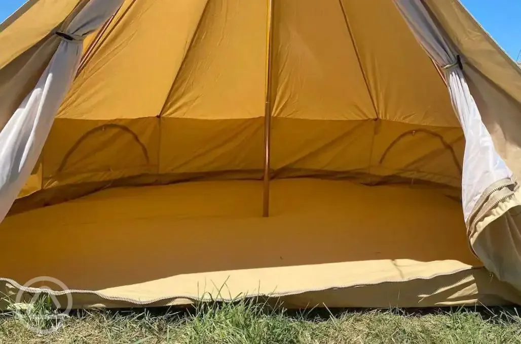 Bell tent interior 