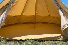 Bell tent interior 