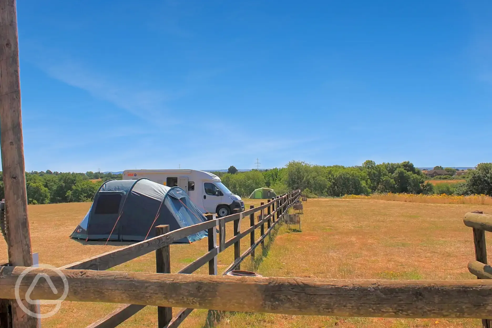 Grass Pitches with optional electric (6m x 6m)