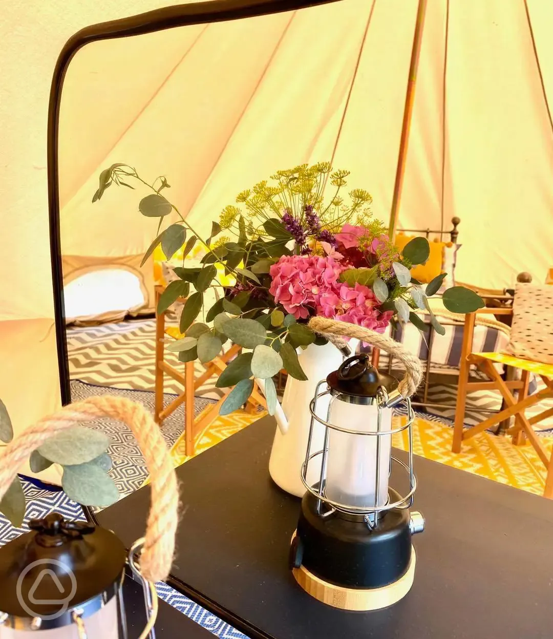 Decoration in bell tent