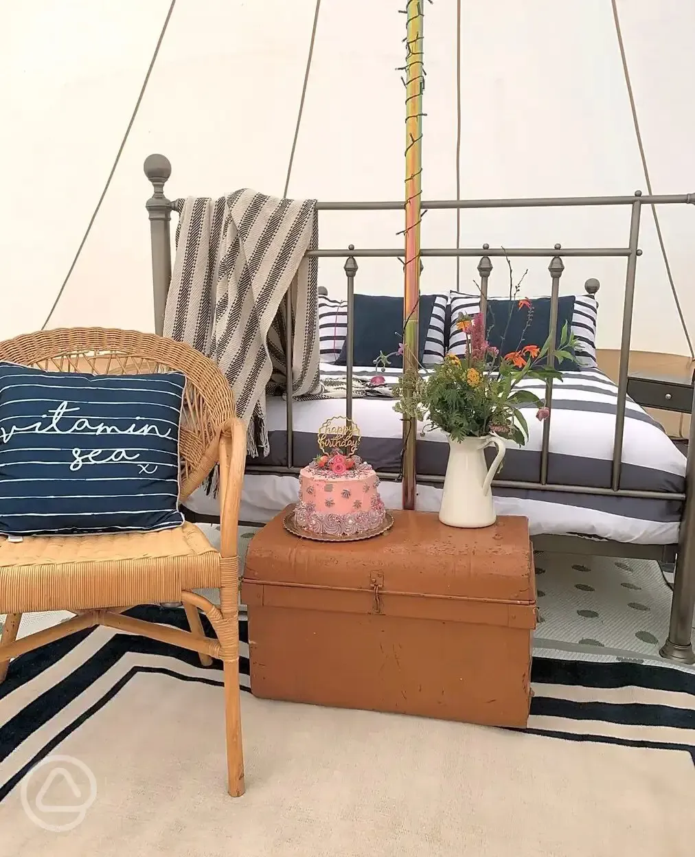 Bell tent interior