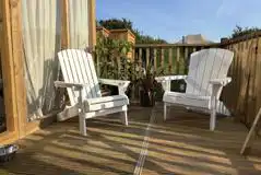 Ebb and Flow glamping cabin decking Ebb and Flow glamping cabin decking