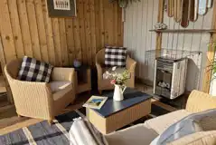 Ebb and Flow glamping cabin living room Ebb and Flow glamping cabin living room