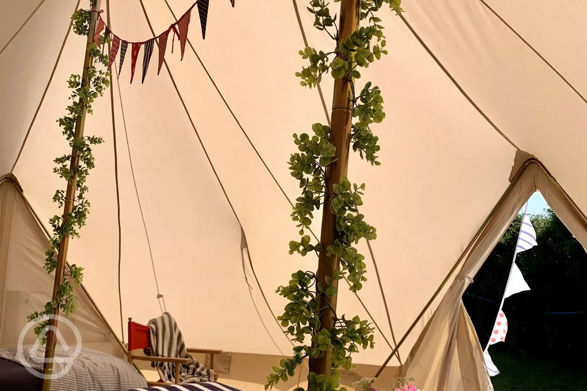 Ebb and Flow Bell tent interior