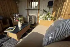 Ebb and Flow glamping cabin living room Ebb and Flow glamping cabin living room
