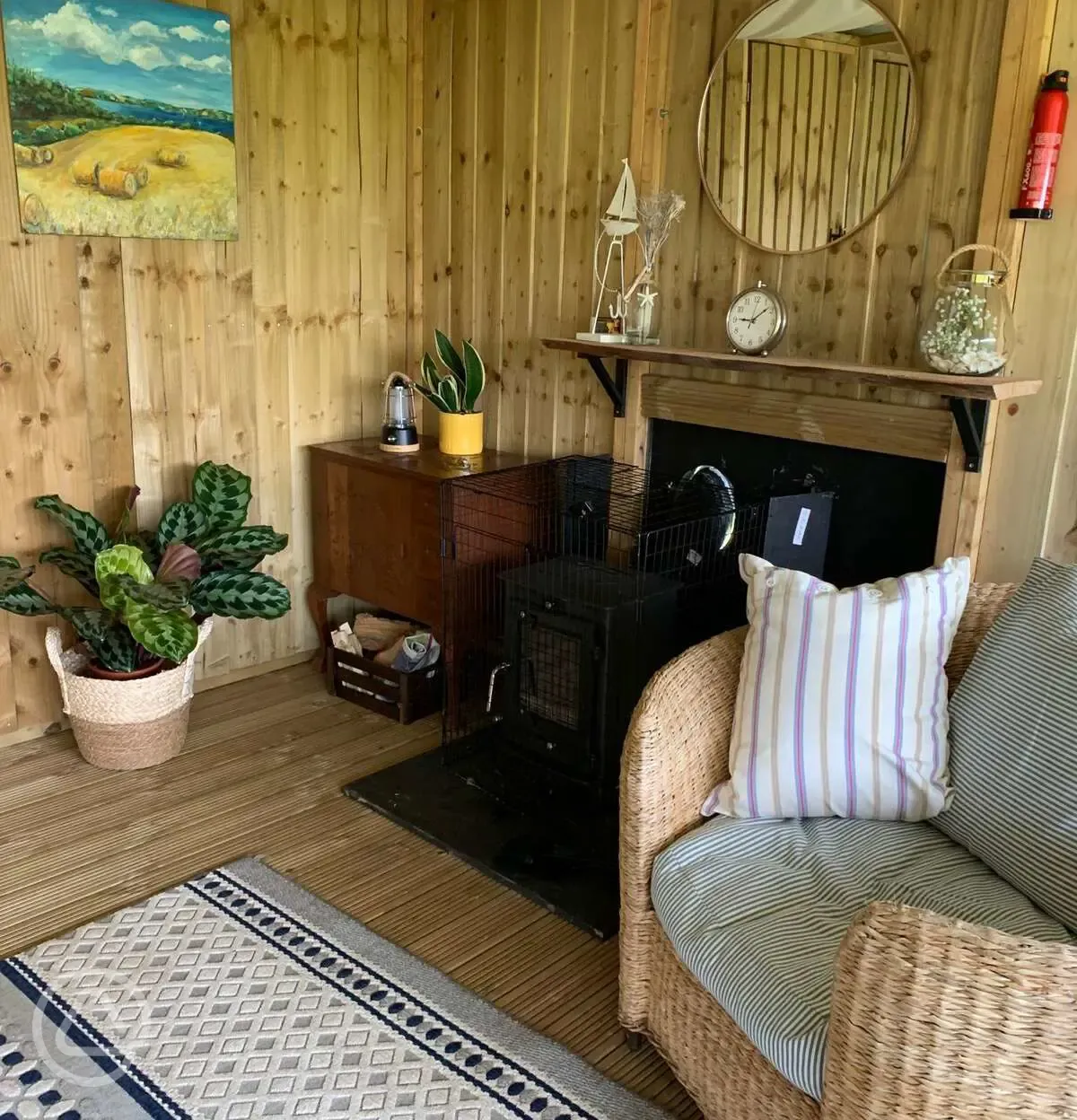 Safari tent living room