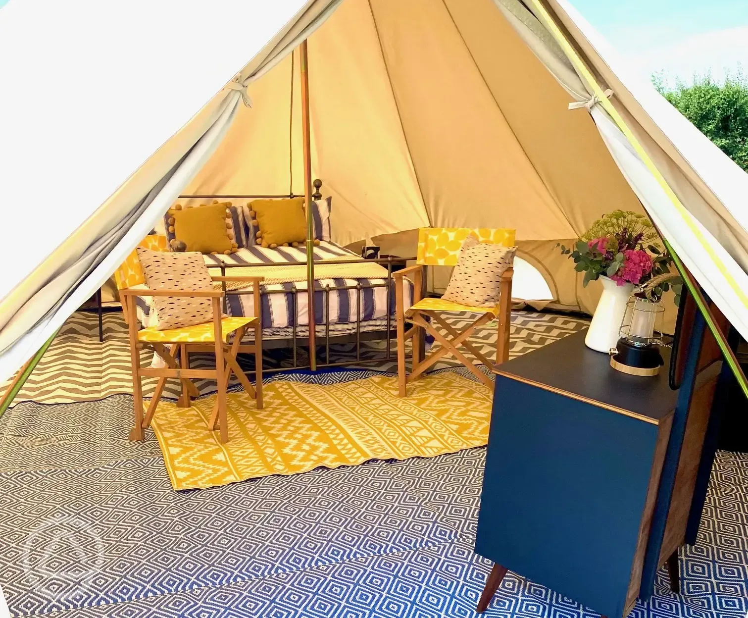 Bell tent interior