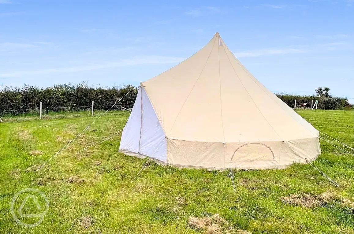Unfurnished bell tent