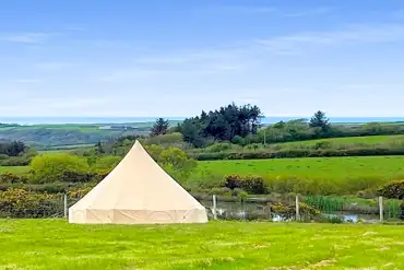 Unfurnished bell tent