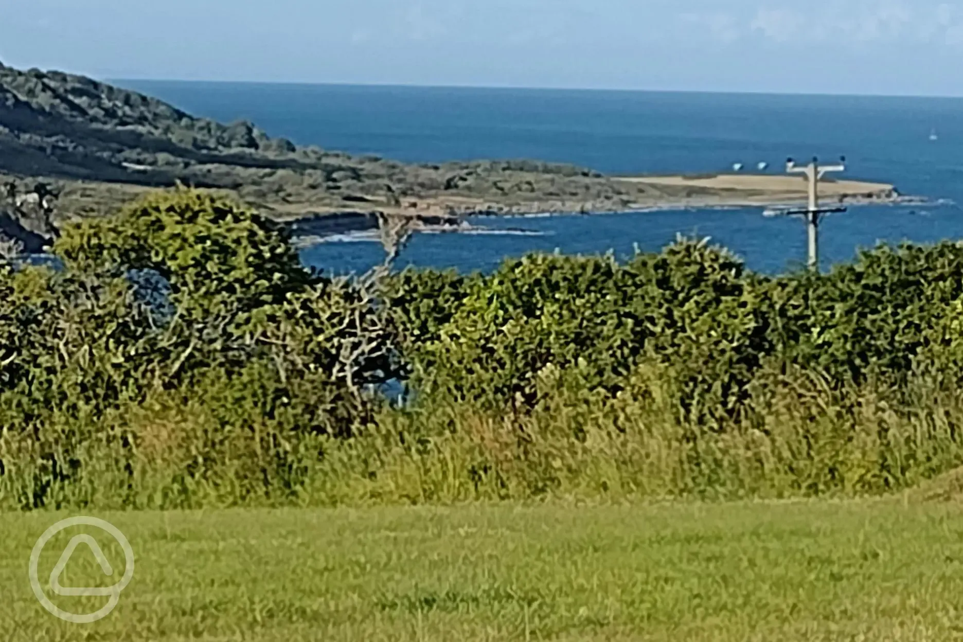 Sea views from the Bay Field