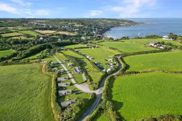 Aerial of the campsite