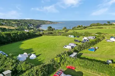 Aerial of the campsite