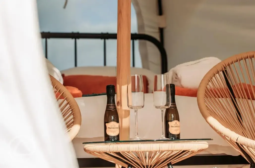 Little touches in the Lotus Belle tent