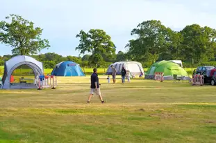 Camping at The Manor, Hordle, Hampshire