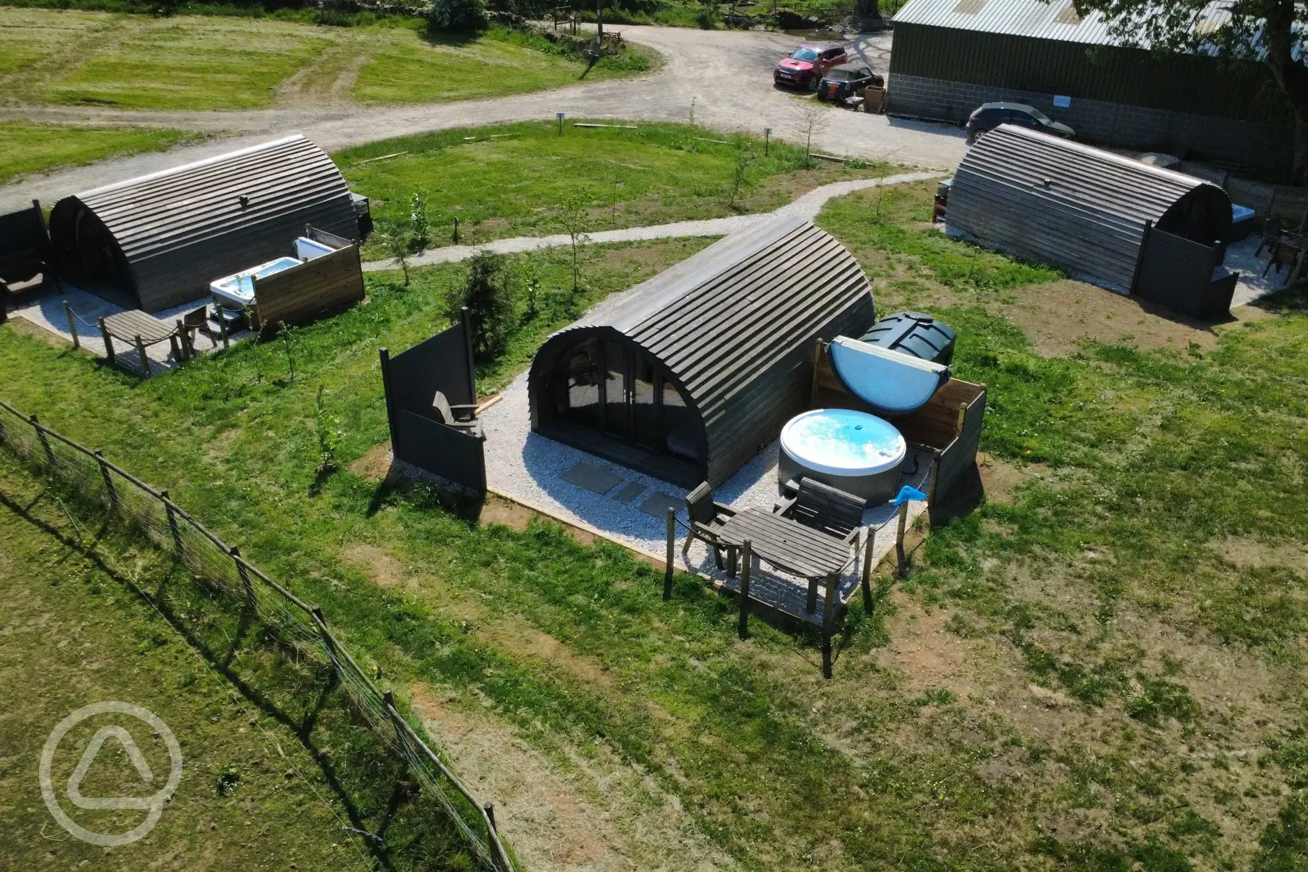 Aerial of site