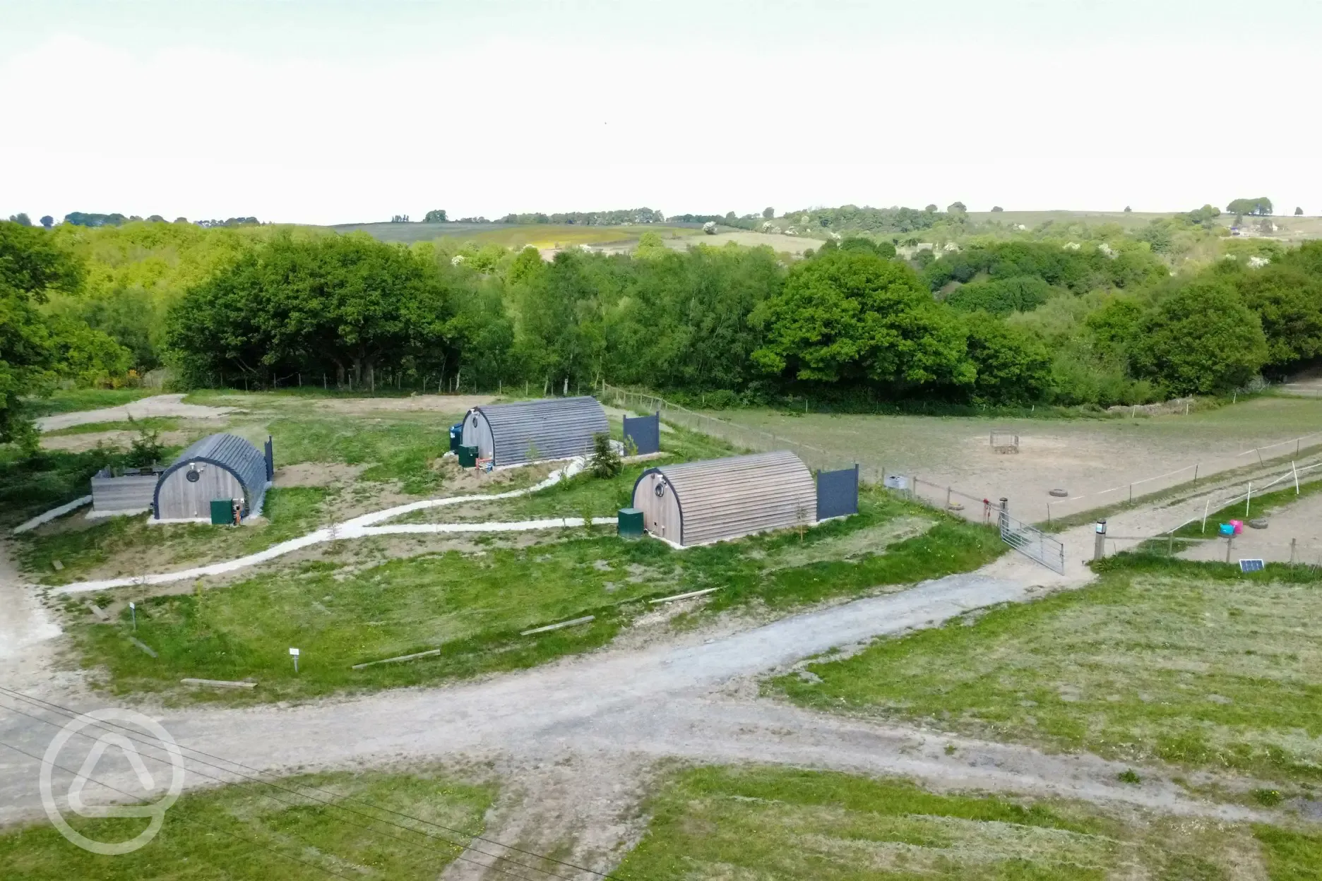 Aerial of site