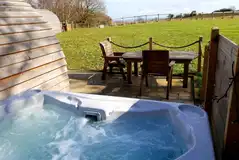 Glamping pod hot tub Glamping pod hot tub