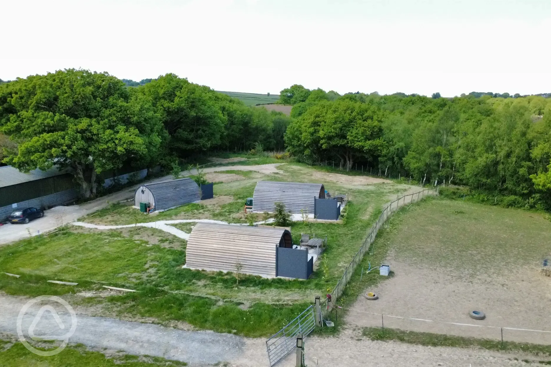 Aerial of site