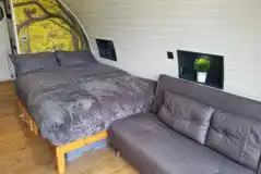 Glamping pod interior