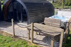 Owl glamping pod and hot tub Owl glamping pod and hot tub