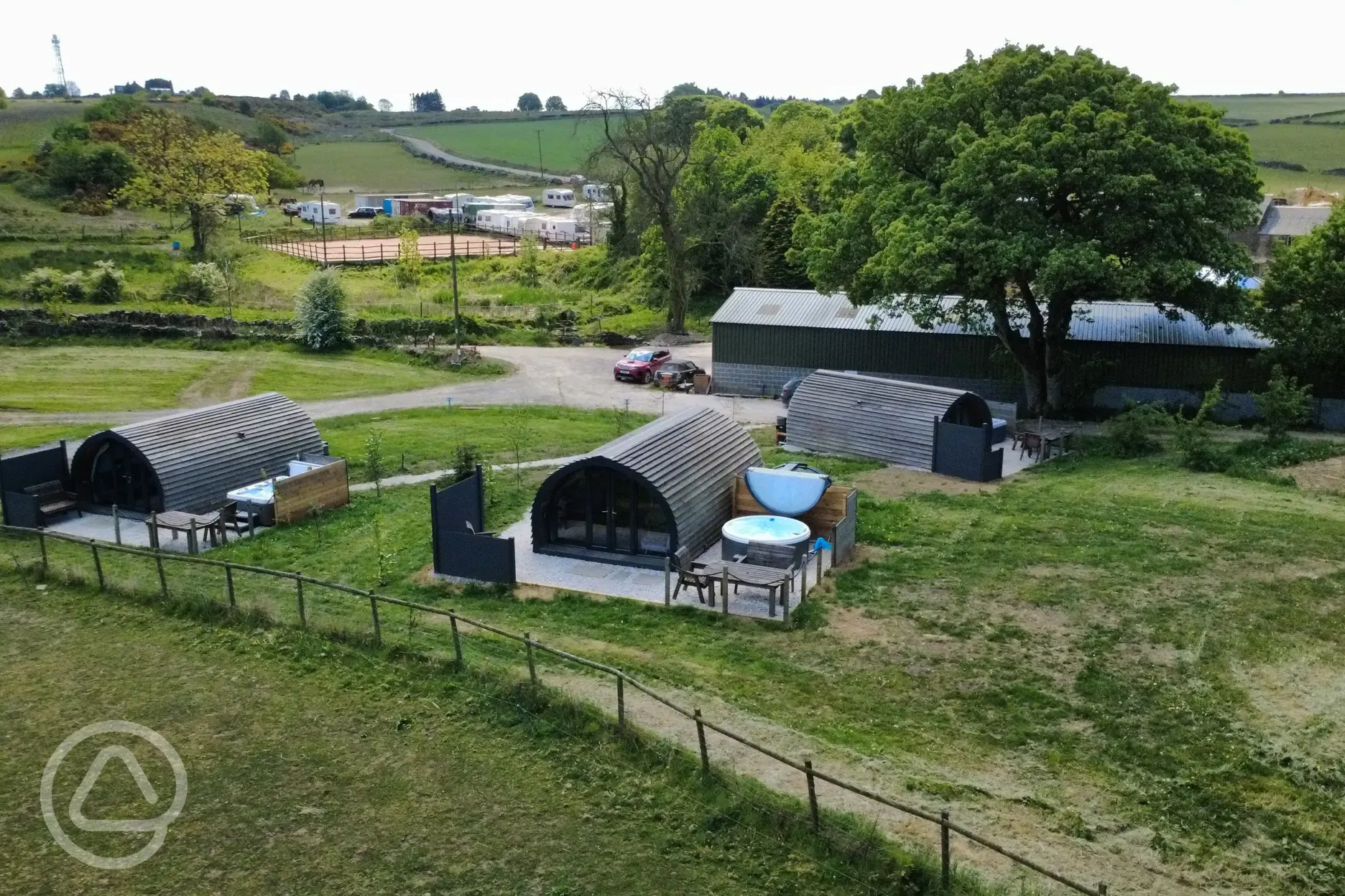Aerial of site