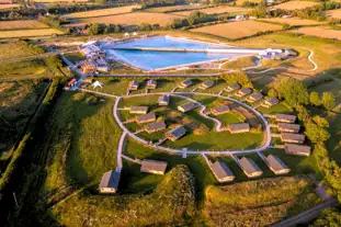 The campsite at The Wave, Easter Compton, Bristol, Gloucestershire