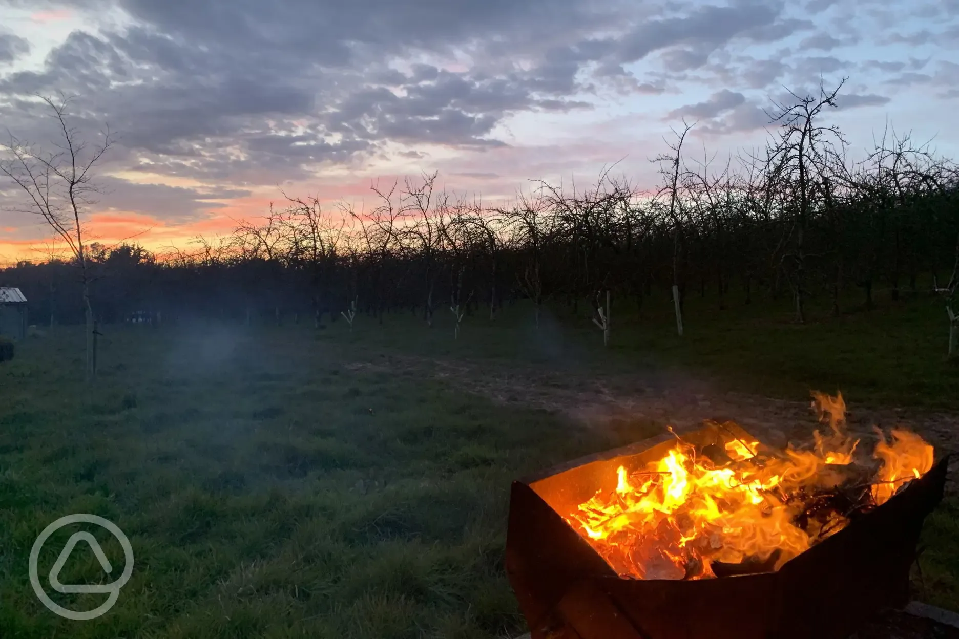 Evening sundowner in the orchard