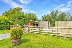 Fenced gated around the ensuite glamping pod Fenced gated around the ensuite glamping pod