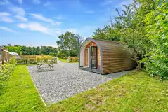 Glamping pod exterior