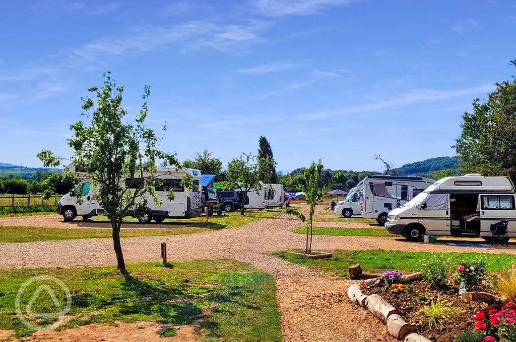 Electric hardstanding pitches at Bredon-Vale Caravan and Campsite Electric hardstanding pitches at Bredon-Vale Caravan and Campsite