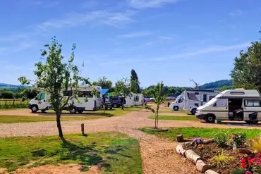 Electric hardstanding pitches at Bredon-Vale Caravan and Campsite