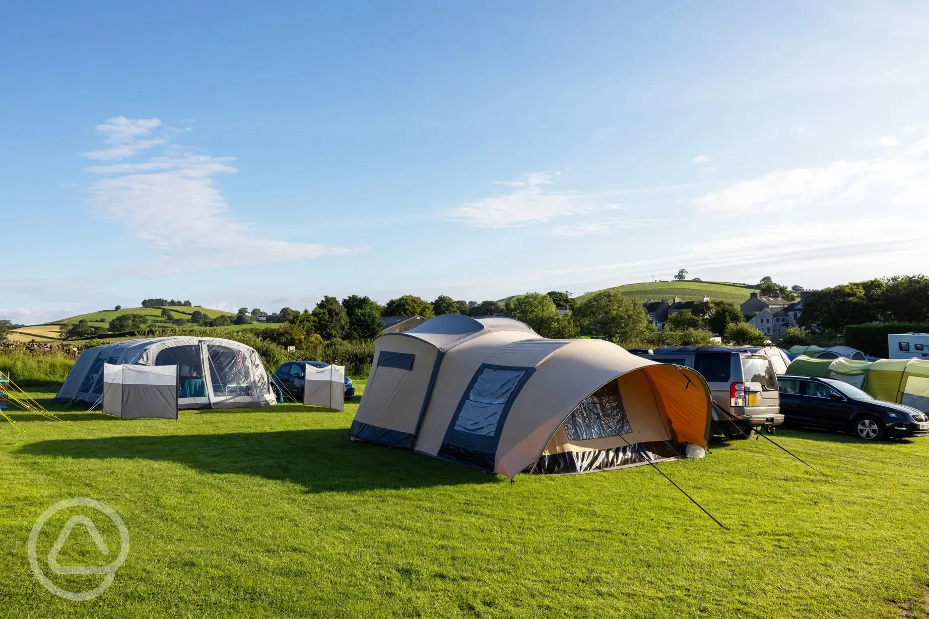 Non electric grass tent pitches at Little Acre Camping