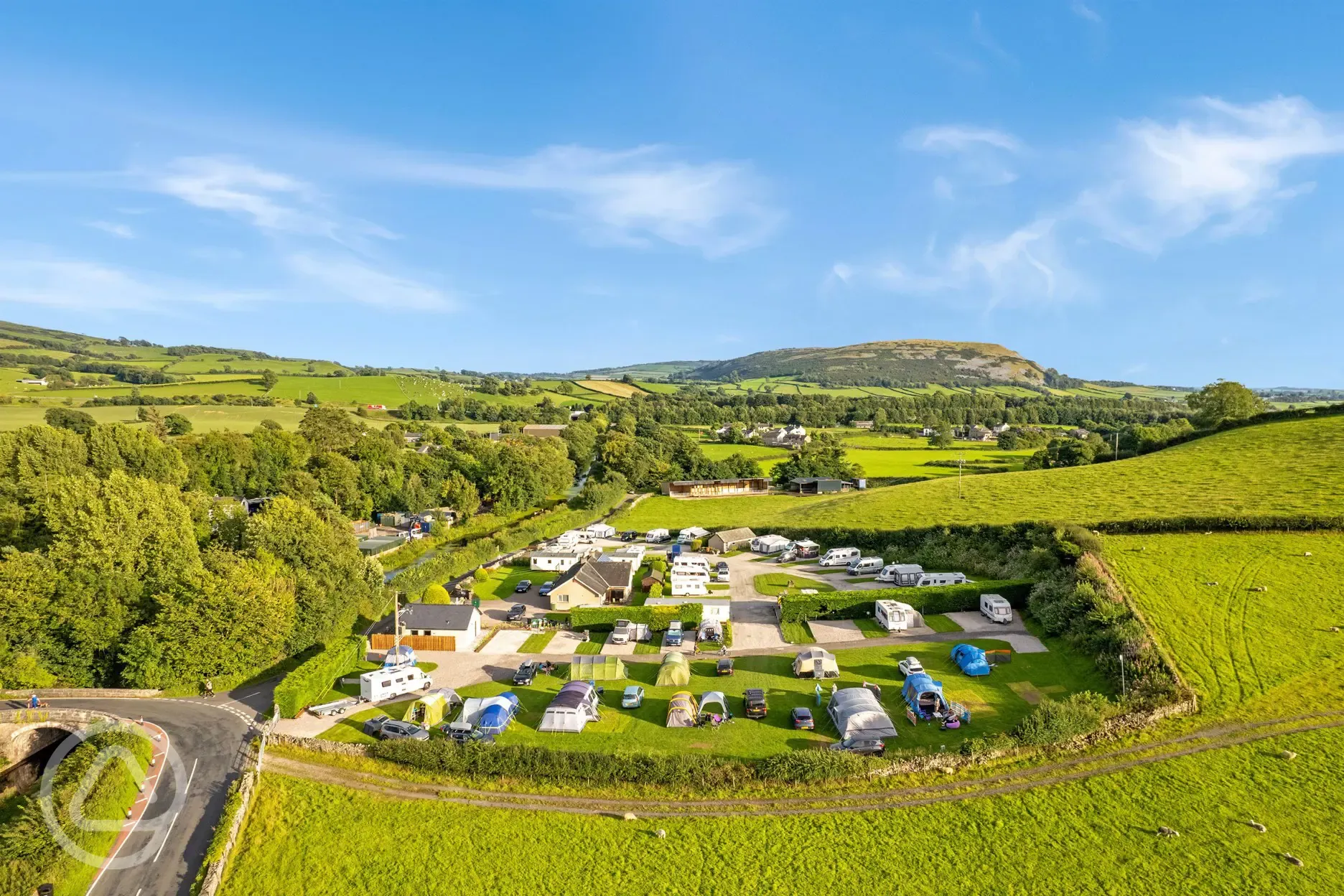 Campsite aerial Campsite aerial