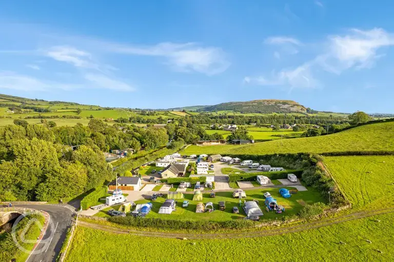 Campsite aerial