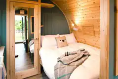 Glamping pod interior