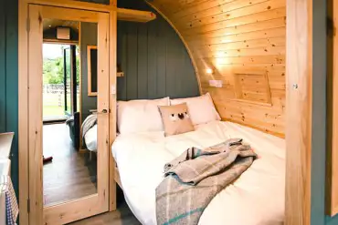 Glamping pod interior