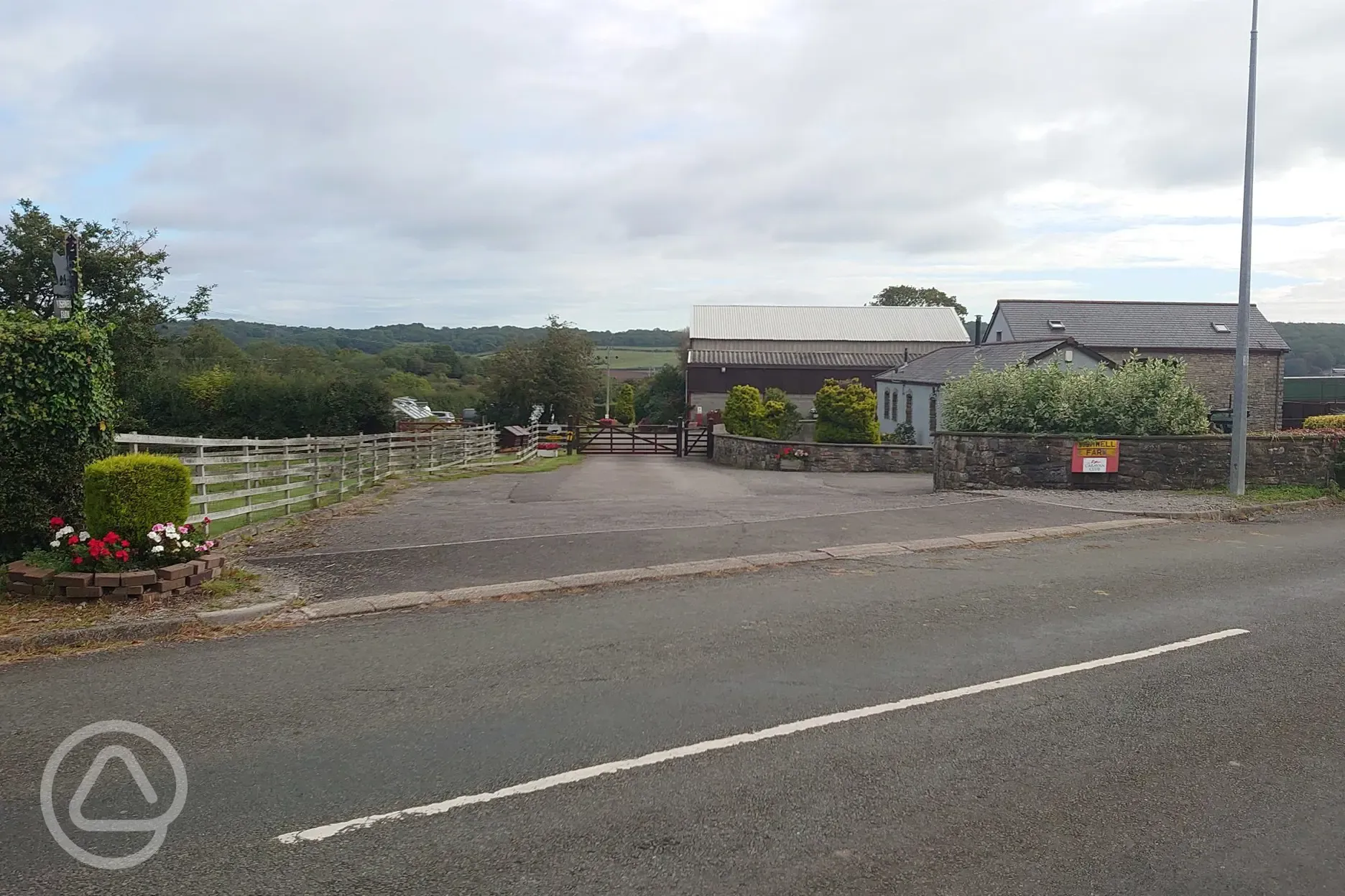 Entrance to the site