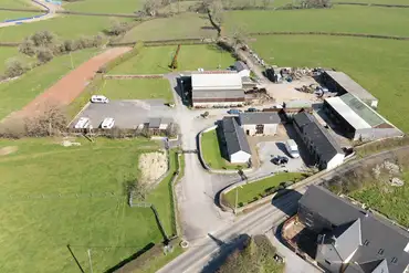 Aerial of Vishwell Farm