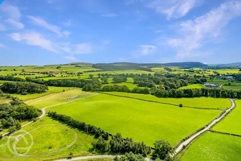 Aerial of the campsite