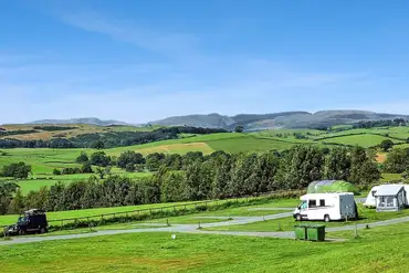 Pitches with views of the Lakeland fells