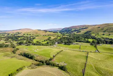 Aerial of Farm and Fell 