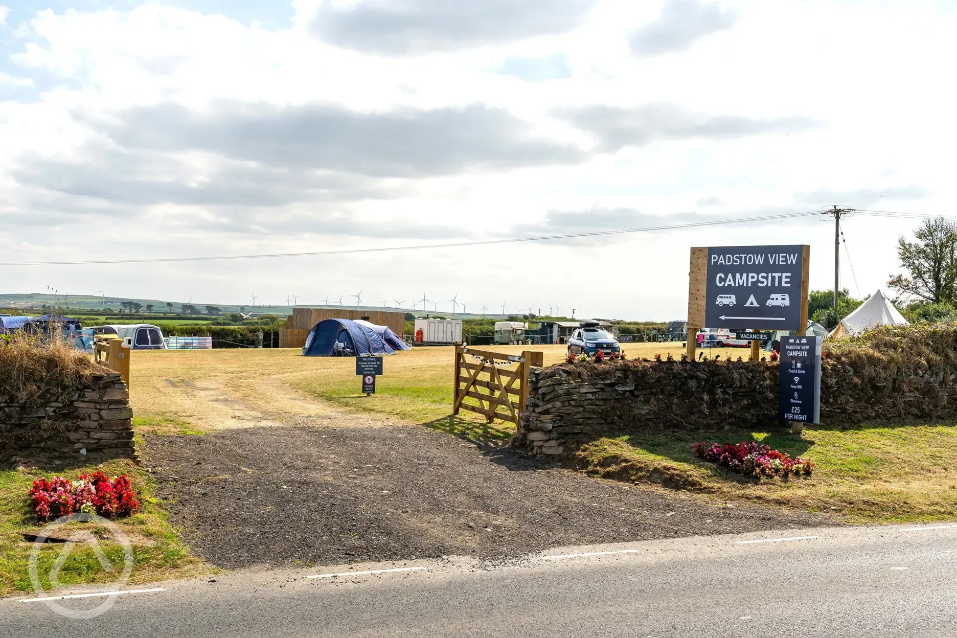 Entrance to the campsite