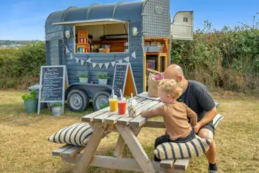 Onsite food and drinks truck with smoothies and milkshakes available