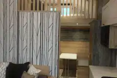 Glamping lodge interior Glamping lodge interior