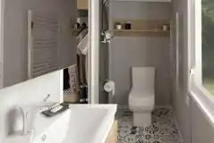 Glamping lodge ensuite toilet Glamping lodge ensuite toilet