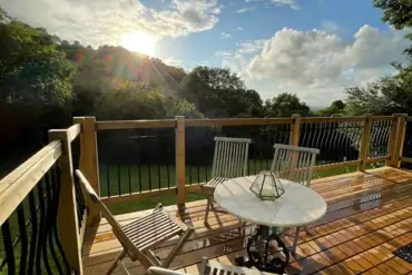 Yurt decking area