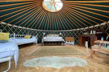 Yurt interior