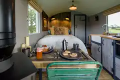 Elen ensuite gypsy hut interior